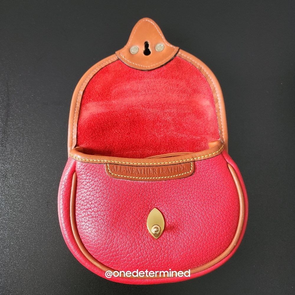 Vintage Dooney Red Leather Belt Bag - Picture 6 of 16